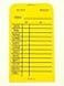 Baldy Fire Fire Extinguisher Monthly Tag Yellow Plastic 25 Pack