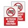 YIKIADA No Trucks Beyond This Point Signs 10 14 Inch 04 Aluminum Reflective Large Road Signage Waterproof Rust Free UV Protected Warning Sign for Outdoor 2 PCS