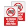 YIKIADA No Trucks Beyond This Point Signs 10 14 Inch 04 Aluminum Reflective Large Road Signage Waterproof Rust Free UV Protected Warning Sign for Outdoor 2 PCS