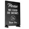 OriginDesigned Please No Food Or Drinks Sign Customer notice no eating or drinking A4 size Black Stand