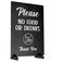 OriginDesigned Please No Food Or Drinks Sign Customer notice no eating or drinking A4 size Black Stand