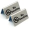 Lizipai 2 Pcs Stainless Steel No Smoking Sign Tent Card Do Not Smoke Table Board Restaurant Hotel NonSmoking Desk Logo Indicator