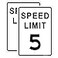 Joffreg Speed Limit 5 MPH Sign17 x12 InchesReflective Aluminum2 Pack