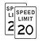 Joffreg Speed Limit 20 MPH Sign17 x12 InchesReflective Aluminum 2 Pack