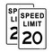 Joffreg Speed Limit 20 MPH Sign17 x12 InchesReflective Aluminum 2 Pack