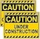 DIMARONGTON 2 PC Under Construction Sign 8x12 Coroplast Caution Construction Signs for Jobsites with Grommets