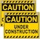 DIMARONGTON 2 PC Under Construction Sign 8x12 Coroplast Caution Construction Signs for Jobsites with Grommets
