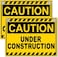 DIMARONGTON 2 PC Under Construction Sign 8x12 Coroplast Caution Construction Signs for Jobsites with Grommets