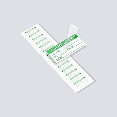 SmartSign Mini SelfLaminating Calibration Labels Pack of 210 Polyester with Clear Flap 05 x 1 inch Protect Your Writing Screen Printed Green and White Made in USA