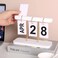 SUPTEC Perpetual Daily Flip Calendar for Desk Reusable Office Desktop Decor Home Accessories Photography Props White TZLcalendar