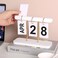 SUPTEC Perpetual Daily Flip Calendar for Desk Reusable Office Desktop Decor Home Accessories Photography Props White TZLcalendar