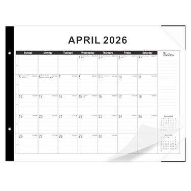 FZD Desk calendar 20262027 22x17 paper Desk Top Calendar 2026 with plastic cover