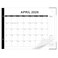 FZD Desk calendar 20262027 22x17 paper Desk Top Calendar 2026 with plastic cover