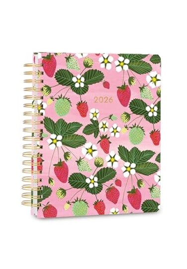 High Note 2026 Planner 12Month Weekly Monthly Hardcover Planner 2026 9 x 10 Fruits with Notes Lists Reference Pages Sticker Sheet