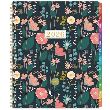 WORPICE 2026 Monthly Planner January 2026 December 2026 9 x 11 Large Calendar 2026 12 Months Planner with Monthly Tabs Double Pockets Spiral Binding