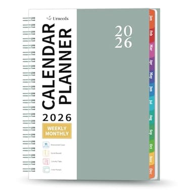 Urneeds 20262027 Planner 2026 Planner Weekly and Monthly from Now Dec 2026 Calendar Planners 2026 with Monthly Tabs Inner Pocket 85 x 64