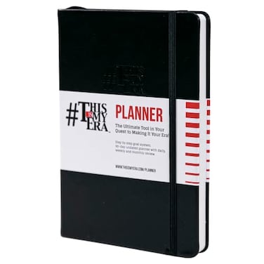 ThisIsMyEra This Is My Era 90 Day Planner 2026 Daily Planner Undated Weekly Planner Hourly Planner Work Planner Goal Productivity Planner Leather Hard Cover Black