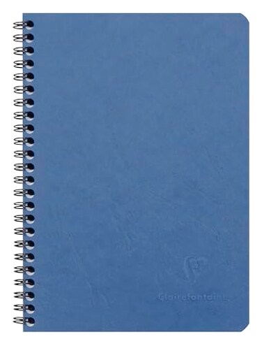 Clairefontaine Age Bag Wirebound Notebook A5 120 Pages Lined Blue