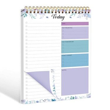 GOLDPEI To Do List Notepad To Do List Notebook for Work with 52 Sheets 65 x 98 Checklist Productivity Organizer with Hourly Schedule for Task ManagementViolet