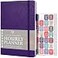 Legend Planner Hourly Schedule Edition Deluxe Weekly Daily Organizer with Time Slots Time Management Appointment Book Journal for Work Personal Life Undated A5 Hardcover Purple Debossed