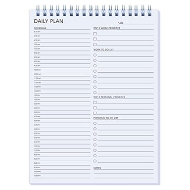 KAICN Daily Shedule Planner HalfHourly Appointment Planner Personal Organizer with Work ToDo List Priorities 105 Days for Productivity Planner No Bleed Everyday Planner Daily Schedule 65 x 98