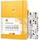 Clever Fox Planner PRO 2nd Edition Undated Weekly Agenda Planner for Setting Goals Tasks Time Management Life Organizer with Todo Lists Habit Trackers Large 85x11 Amber Yellow