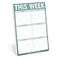 Knock Knock 1Count This Week Pads To Do List Notepads 6 x 9inches each Sage Green