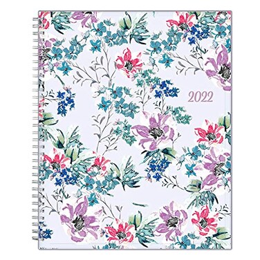 Blue Sky 2022 Weekly Monthly Planner 85 x 11 Flexible Cover Wirebound Laila 13727322
