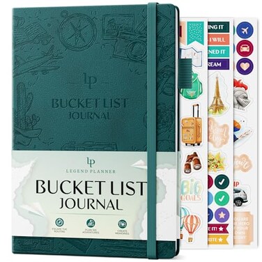 Legend Planner Legend Bucket List Journal The Ultimate Notebook to Plan Adventures Travels Goals Experiences Bucketlist Book for Couples Dark Teal