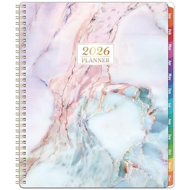 Urneeds 2026 Planner 2026 Planner Weekly and Monthly 2026 Calendar Planners 85x11 Weekly Monthly Planners with Colorful Tabs Inner Pocket