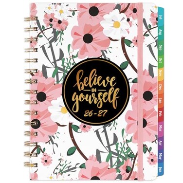 MaaIbok 20262027 Planner Weekly Monthly Planner 20262027 with Tabs 64 x 85 Jul 2026 Jun 2027 Hardcover Strong Binding Thick Paper Back Pocket Elastic Closure Inspirational Quotes