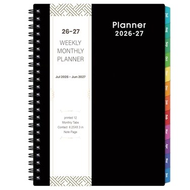 MaaIbok 20262027 Planner Weekly Monthly Academic Planner 20262027 From July 2026 June 2027 625 in 83 in Flexible Cover TwinWire Binding Classic Black Improving Your Time Management Skill