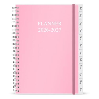 Nokingo 20262027 Planner Weekly Monthly Planner Runs July 2026 to Jun 2027 625 x 825 12 Monthly Tabs 14 Notes Pages Inner Pocket Flexible Cover with TwinWire Binding Planners 2627