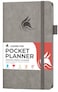 Clever Fox Pocket Planner Weekly Undated Monthly Goal Planner and Calendar Mini Planner Perfect for Purse 37x67 Gray