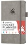 Clever Fox Pocket Planner Weekly Undated Monthly Goal Planner and Calendar Mini Planner Perfect for Purse 37x67 Gray