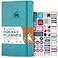 Clever Fox Pocket Planner Weekly Undated Monthly Goal Planner and Calendar Mini Planner Perfect for Purse 37x67 Aquamarine