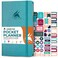 Clever Fox Pocket Planner Weekly Undated Monthly Goal Planner and Calendar Mini Planner Perfect for Purse 37x67 Aquamarine