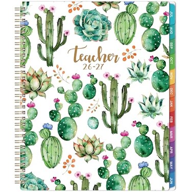 MaaIbok 20262027 Teacher Planner Lesson Planner 20262027 from Jul 2026 Jun 2027 8 x 10 Lesson Plan Book Weekly Monthly Lesson Planner with Quotes