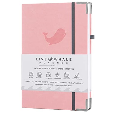 Live Whale Planner Closeout Edition Live Whale Productivity Planner NonDated Weekly Organizer Goal Setter and Time Tracker Journal for Enhanced Organization