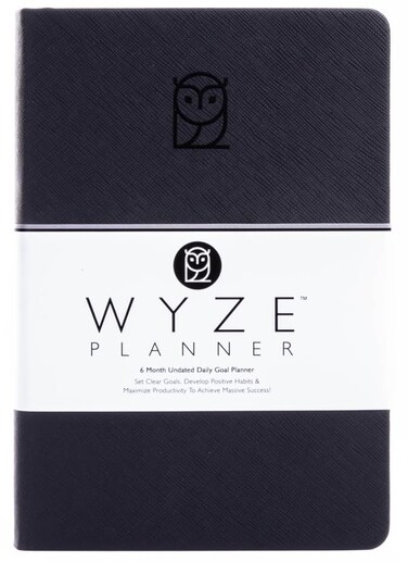 Wyze Planner Undated Daily Planner 6Month A5 Productivity Organizer with Full Page Per Day ADHD Friendly Hourly Schedule Goal Setting Habit Tracker Weekly Monthly Pages Hardcover Time Management Noteb