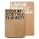 JSTORY Planner Medium Monthly and Large Weekly Planner Set of 2 Undated Year Round Thick Quality Paper EcoFriendly Stitch Bound Journal GoalTime Organizer A5B5 Size 1828 Sheets Kraft