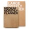 JSTORY Planner Medium Monthly and Large Weekly Planner Set of 2 Undated Year Round Thick Quality Paper EcoFriendly Stitch Bound Journal GoalTime Organizer A5B5 Size 1828 Sheets Kraft