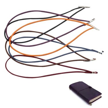 Dwpetzo Pack of 6 Elastic Closure for Travelers Notebook Stretchy Closure Bands Accessories for Travel Journal Daily Planner
