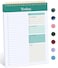 Taja To Do List Notepad To Do List Notebook for Work with 52 Sheets 98 x 65 Undated Daily Planner Perfect for Daily Tasks and Goal Setting Notepad Suitable for Office Home School Greenery Sway