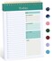 Taja To Do List Notepad To Do List Notebook for Work with 52 Sheets 98 x 65 Undated Daily Planner Perfect for Daily Tasks and Goal Setting Notepad Suitable for Office Home School Greenery Sway