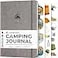 Clever Fox Camping Journal Camper Log Book RV Trip Planner Outdoor Camp Journal Adventure Travel Notebook for 12 Trips A5 Gray