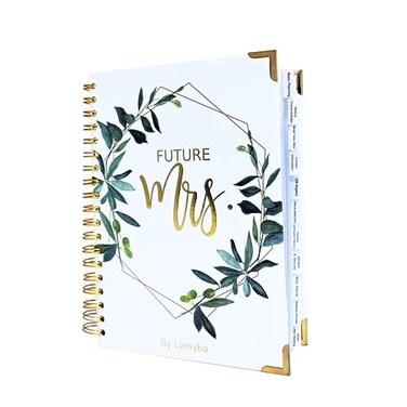 Lamyba Wedding Planning BookWedding Planner Book and Organizer for The Bride Future Mrs Engagement Gift Hard Cover Pockets