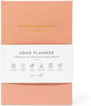 epic self ADHD Planner for Adults Focus Planner For Productivity A planner for Neurodivergent Brains Organization GoalSetting and Time Management Gift for Men and Women with ADHD