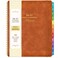 Indeme Planner 20262027 July 2026 June 2027 20262027 Academic Weekly Monthly Planner 8 x 10 Leather Brown Cover Spiral Bound Tabs