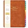 Indeme Planner 20262027 July 2026 June 2027 20262027 Academic Weekly Monthly Planner 8 x 10 Leather Brown Cover Spiral Bound Tabs
